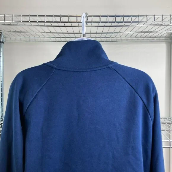 Athleta Women's Stretchy Blue Athleisure Side Zip Long Pullover Top Size S - Picture 10 of 12